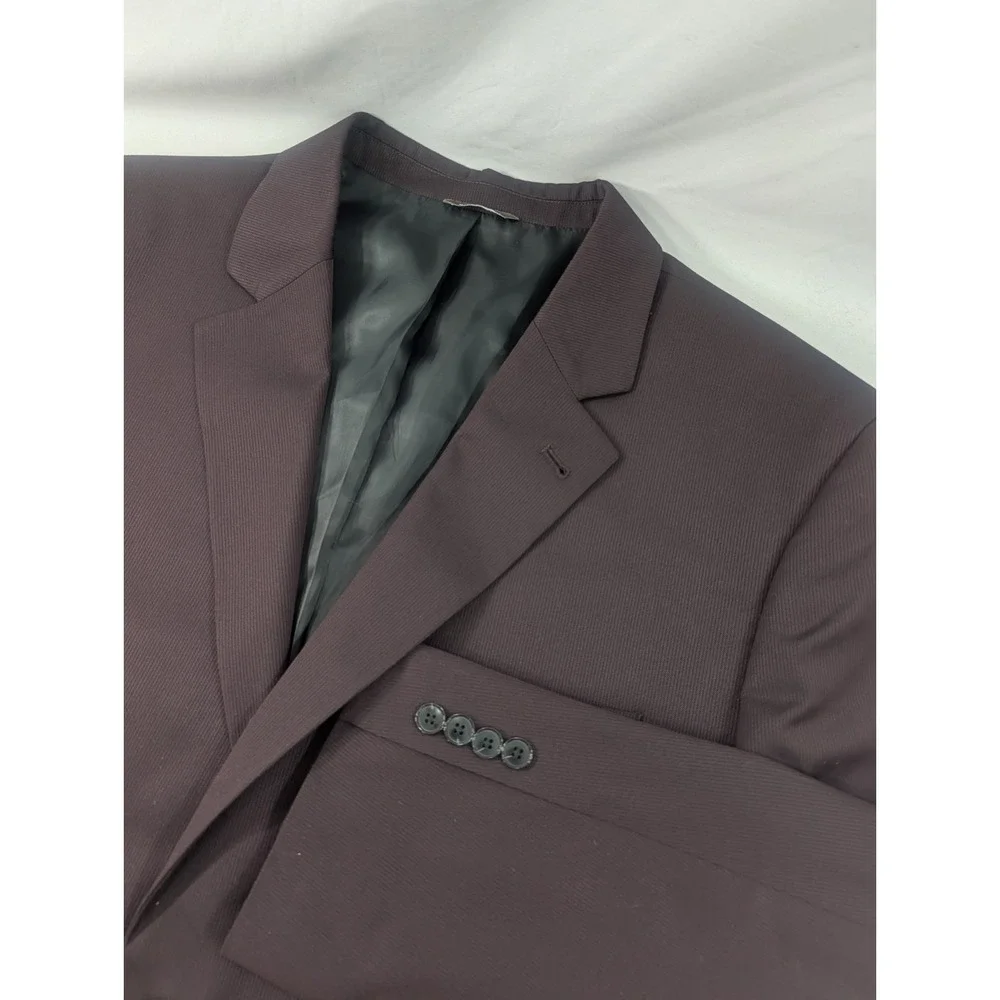 Oak Hill Blazer Sport Coat Formal Jacket DXL Dark Purple Micro Stripe 50R 54